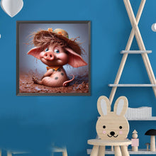 Load image into Gallery viewer, Diamond Painting - Full Round - Pig (40*40CM)