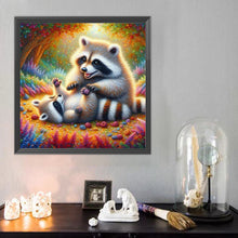 Load image into Gallery viewer, Diamond Painting - Full Round - Raccoon (40*40CM)
