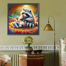 Load image into Gallery viewer, Diamond Painting - Full Round - Raccoon (40*40CM)