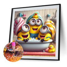 Load image into Gallery viewer, Diamond Painting - Full Round - Minions Bathing (40*40CM)
