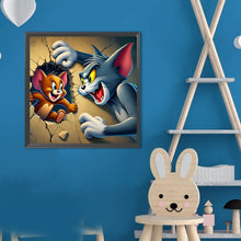 Load image into Gallery viewer, Diamond Painting - Full Round - Cat And Mouse (40*40CM)