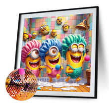 Load image into Gallery viewer, Diamond Painting - Full Round - Minions Bathing (40*40CM)