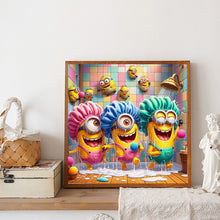 Load image into Gallery viewer, Diamond Painting - Full Round - Minions Bathing (40*40CM)