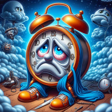 Load image into Gallery viewer, Diamond Painting - Full Round - Crying Alarm Clock (40*40CM)