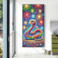 Load image into Gallery viewer, Diamond Painting - Full Round - Fireworks Snake (40*70CM)