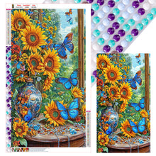 Load image into Gallery viewer, Diamond Painting - Full Round - Sunflower Butterfly (40*70CM)