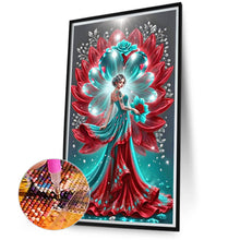 Load image into Gallery viewer, Diamond Painting - Full Round - Flower Lady (40*70CM)