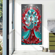 Load image into Gallery viewer, Diamond Painting - Full Round - Flower Lady (40*70CM)