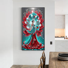 Load image into Gallery viewer, Diamond Painting - Full Round - Flower Lady (40*70CM)