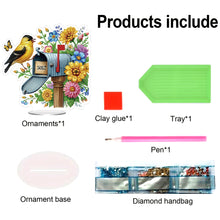 Load image into Gallery viewer, Acrylic Special Shape Flower Bird Mailbox 5D DIY Diamond Painting Tabletop Decor