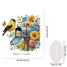 Load image into Gallery viewer, Acrylic Special Shape Flower Bird Mailbox 5D DIY Diamond Painting Tabletop Decor
