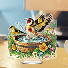 Load image into Gallery viewer, Acrylic Special Shape Water Basin Bird 5D DIY Diamond Painting Tabletop Decor