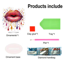 Load image into Gallery viewer, Acrylic Special Shape Lip 5D DIY Diamond Painting Tabletop Decorations