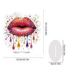 Load image into Gallery viewer, Acrylic Special Shape Lip 5D DIY Diamond Painting Tabletop Decorations