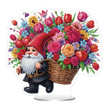 Load image into Gallery viewer, Acrylic Special Shape Gnome Flower 5D DIY Diamond Painting Tabletop Decorations