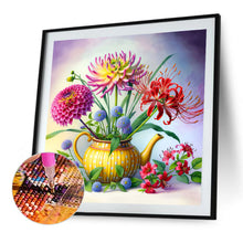 Load image into Gallery viewer, Diamond Painting - Full Round - Five Kinds Of Flowers (40*40CM)