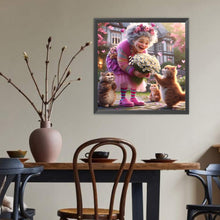Load image into Gallery viewer, Diamond Painting - Full Round - Cute Old Lady (40*40CM)