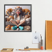 Load image into Gallery viewer, Diamond Painting - Full Round - Cute Old Lady (40*40CM)