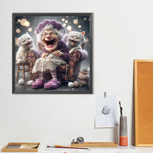 Load image into Gallery viewer, Diamond Painting - Full Round - Cute Old Lady (40*40CM)