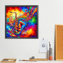 Load image into Gallery viewer, Diamond Painting - Full Round - Colorful Musical Instrument Saxophone (40*40CM)