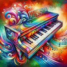 Load image into Gallery viewer, Diamond Painting - Full Round - Colorful Musical Instrument Piano (40*40CM)