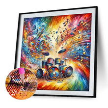 Load image into Gallery viewer, Diamond Painting - Full Round - Colorful Musical Instrument Drum Set (40*40CM)