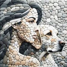 Load image into Gallery viewer, Diamond Painting - Full Round - Stone Art Woman And Puppy (30*30CM)