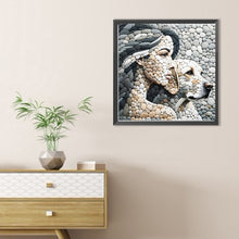 Load image into Gallery viewer, Diamond Painting - Full Round - Stone Art Woman And Puppy (30*30CM)