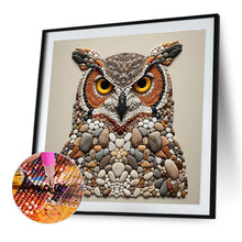 Load image into Gallery viewer, Diamond Painting - Full Round - Stone Art Owl (30*30CM)