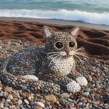 Load image into Gallery viewer, Diamond Painting - Full Round - Stone Art Kitten (30*30CM)