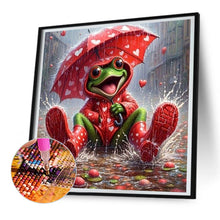 Load image into Gallery viewer, Diamond Painting - Full Round - Raincoat Frog (30*30CM)