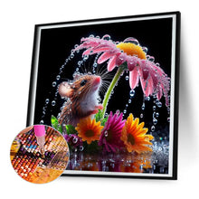 Load image into Gallery viewer, Diamond Painting - Full Round - Mouse Under The Flower (30*30CM)