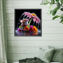 Load image into Gallery viewer, Diamond Painting - Full Round - Mouse Under The Flower (30*30CM)