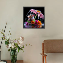 Load image into Gallery viewer, Diamond Painting - Full Round - Mouse Under The Flower (30*30CM)