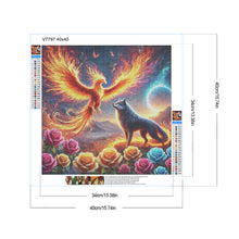 Load image into Gallery viewer, Diamond Painting - Full Round - Phoenix And Wolf (40*40CM)