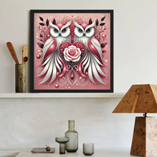 Load image into Gallery viewer, Diamond Painting - Full Round - Two Owls (40*40CM)