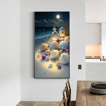 Load image into Gallery viewer, Diamond Painting - Full Round - Shells On The Seaside Under The Lamp (40*70CM)