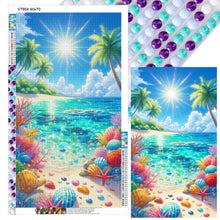 Load image into Gallery viewer, Diamond Painting - Full Round - Coconut Tree Shell Beach (40*70CM)
