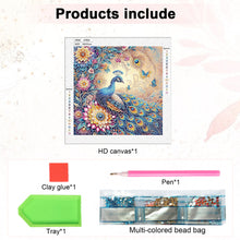 Load image into Gallery viewer, Diamond Painting - Partial Special Shaped - Peacock (30*30cm)