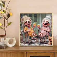 Load image into Gallery viewer, Diamond Painting - Partial Special Shaped - Funny Old Lady (30*30cm)