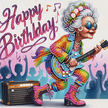 Load image into Gallery viewer, Diamond Painting - Partial Special Shaped - Funny Old Lady (30*30cm)