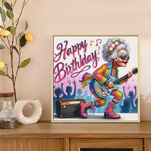 Load image into Gallery viewer, Diamond Painting - Partial Special Shaped - Funny Old Lady (30*30cm)