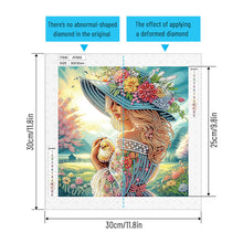 Load image into Gallery viewer, Diamond Painting - Partial Special Shaped - Elegant Woman (30*30cm)