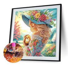 Load image into Gallery viewer, Diamond Painting - Partial Special Shaped - Elegant Woman (30*30cm)