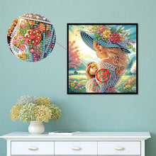 Load image into Gallery viewer, Diamond Painting - Partial Special Shaped - Elegant Woman (30*30cm)