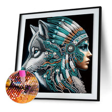 Load image into Gallery viewer, Diamond Painting - Partial Special Shaped - Elegant Woman (30*30cm)