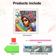 Load image into Gallery viewer, Diamond Painting - Partial Special Shaped - Elegant Woman (30*30cm)