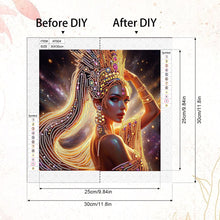 Load image into Gallery viewer, Diamond Painting - Partial Special Shaped - Elegant Woman (30*30cm)