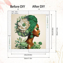 Load image into Gallery viewer, Diamond Painting - Partial Special Shaped - Elegant Woman (30*30cm)