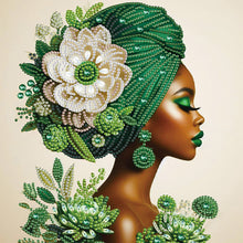 Load image into Gallery viewer, Diamond Painting - Partial Special Shaped - Elegant Woman (30*30cm)